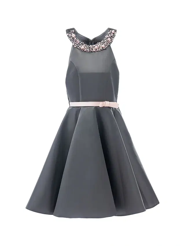 Tulleen Girl's Cardona Dress - Grey
