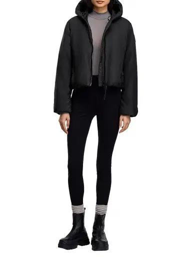 Canada Goose Women's Elba Hooded Puffer Jacket - Black Noir | Thumbnail 2