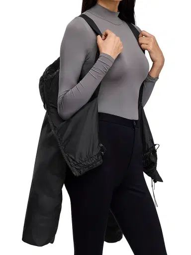 Canada Goose Women's Elba Hooded Puffer Jacket - Black Noir | Thumbnail 6