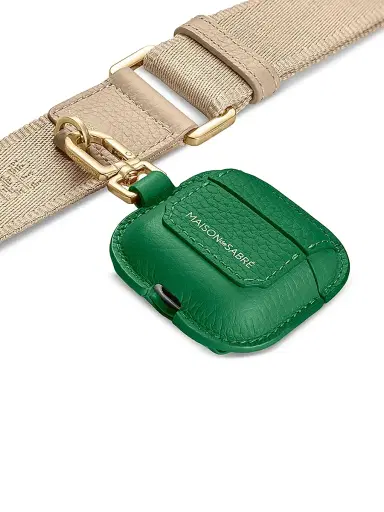 MAISON de SABRÉ Women's The AirPods 4 Case Charm - Emerald Green | Thumbnail 2
