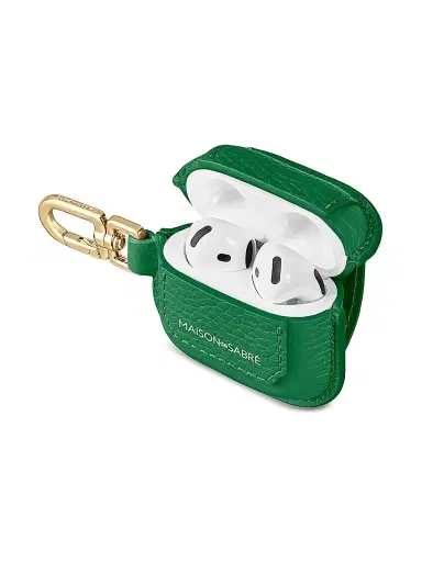 MAISON de SABRÉ Women's The AirPods 4 Case Charm - Emerald Green | Thumbnail 4