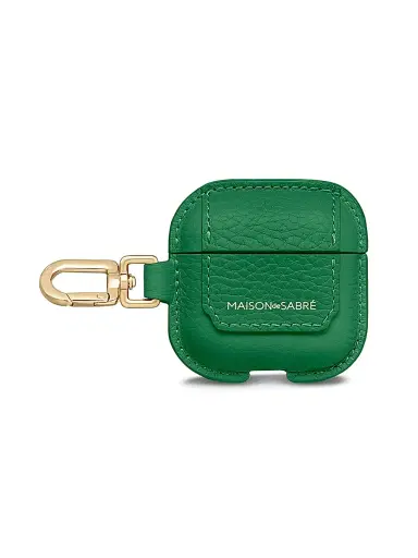 MAISON de SABRÉ Women's The AirPods 4 Case Charm - Emerald Green | Thumbnail 1