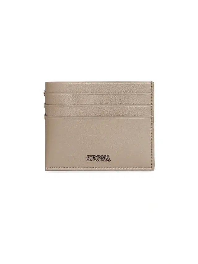 ZEGNA Men's Secondskin Card Case - Light Taupe