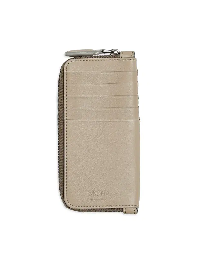 ZEGNA Men's Secondskin Wallet - Light Taupe