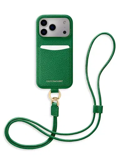 MAISON de SABRÉ Sling Phone Case (iPhone 17 Pro Max) - Emerald Green | Thumbnail 1