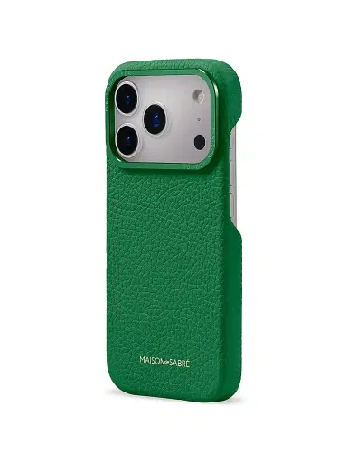 MAISON de SABRÉ Leather Phone Case (iPhone 17 Pro) - Emerald Green | Thumbnail 2 MAISON de SABRÉ Leather Phone Case (iPhone 17 Pro) - Emerald Green | Thumbnail 2