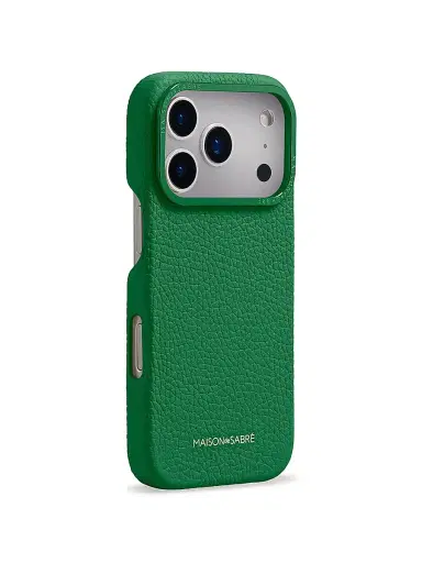 MAISON de SABRÉ Leather Phone Case (iPhone 17 Pro) - Emerald Green | Thumbnail 3 MAISON de SABRÉ Leather Phone Case (iPhone 17 Pro) - Emerald Green | Thumbnail 3