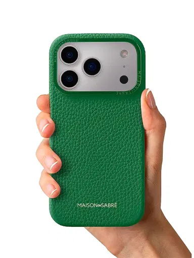 MAISON de SABRÉ Leather Phone Case (iPhone 17 Pro) - Emerald Green | Thumbnail 5 MAISON de SABRÉ Leather Phone Case (iPhone 17 Pro) - Emerald Green | Thumbnail 5