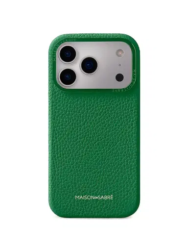 MAISON de SABRÉ Leather Phone Case (iPhone 17 Pro) - Emerald Green | Thumbnail 1 MAISON de SABRÉ Leather Phone Case (iPhone 17 Pro) - Emerald Green | Thumbnail 1