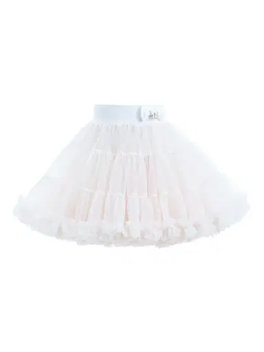 Mimi Tutu Little Girl's & Girl's Bow Tulle Skirt - White - Size 9 | Thumbnail 1