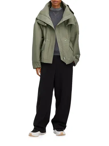 Canada Goose Women's Olivine Hooded High-Low Oversized Jacket - Black - Size Medium | Thumbnail 2 Canada Goose Women's Olivine Hooded High-Low Oversized Jacket - Black - Size Medium | Thumbnail 2