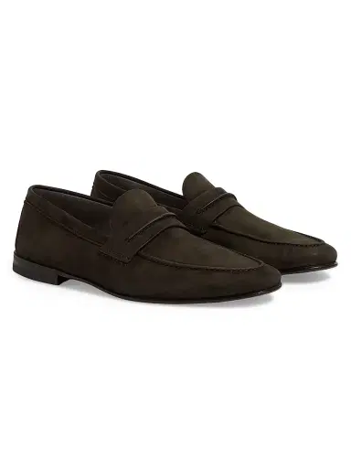 Zegna Men's Secondskin Mocassin Loafers - Dark Brown - Size 12 | Thumbnail 2 Zegna Men's Secondskin Mocassin Loafers - Dark Brown - Size 12 | Thumbnail 2