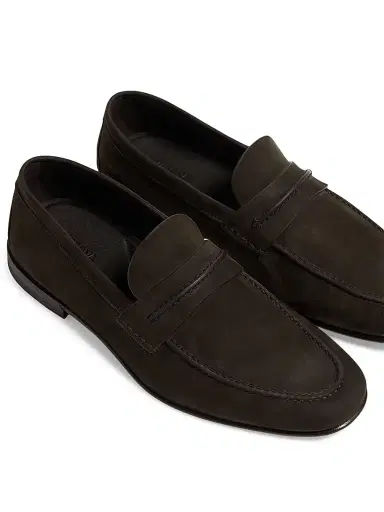 Zegna Men's Secondskin Mocassin Loafers - Dark Brown - Size 12 | Thumbnail 5 Zegna Men's Secondskin Mocassin Loafers - Dark Brown - Size 12 | Thumbnail 5