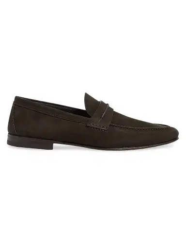 Zegna Men's Secondskin Mocassin Loafers - Dark Brown - Size 12 | Thumbnail 1 Zegna Men's Secondskin Mocassin Loafers - Dark Brown - Size 12 | Thumbnail 1