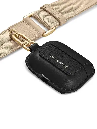 MAISON de SABRÉ Women's The AirPods Pro 3 Case Charm - Black Caviar | Thumbnail 2 MAISON de SABRÉ Women's The AirPods Pro 3 Case Charm - Black Caviar | Thumbnail 2