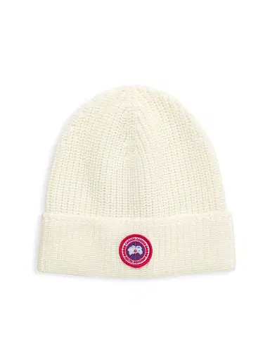 Canada Goose Men's Arctic Logo Patch Wool Beanie | Thumbnail 1