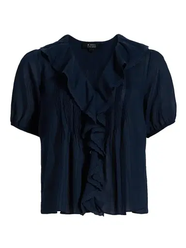 If Only Studio Women's Cotton Ruffled Top | Thumbnail 1