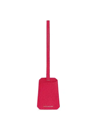 MAISON de SABRÉ Men's Leather Luggage Tag - Shibuya Fuchsia | Thumbnail 1
