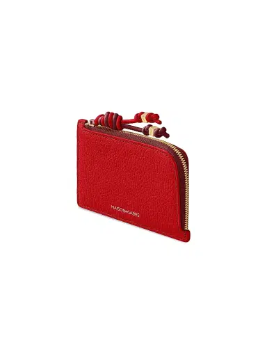 MAISON de SABRÉ Women's Leather Zip Card Holder - Pomegranate Plum | Thumbnail 4 MAISON de SABRÉ Women's Leather Zip Card Holder - Pomegranate Plum | Thumbnail 4
