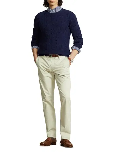 Polo Ralph Lauren Men's Stretch Straight-Fit Chino Pants - Basic Sand | Thumbnail 2 Polo Ralph Lauren Men's Stretch Straight-Fit Chino Pants - Basic Sand | Thumbnail 2