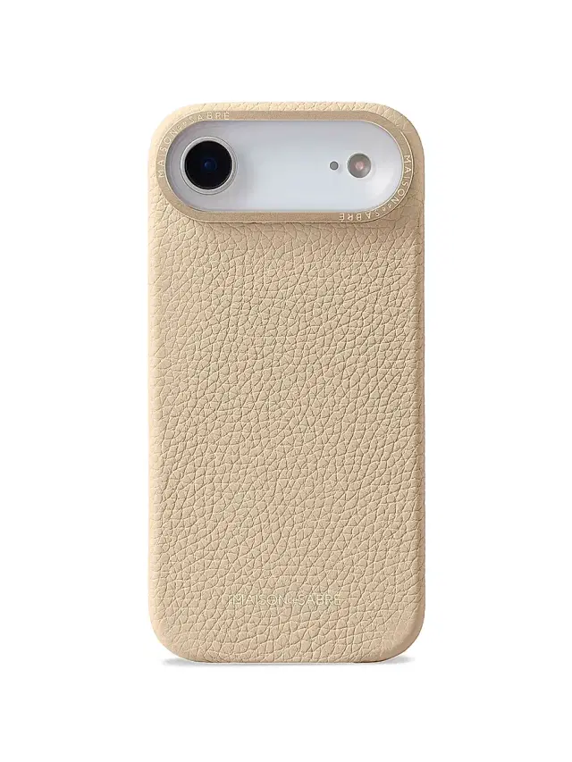 Maison de Sabre Leather Phone Case (iPhone 17 Air) - Saharan Nude