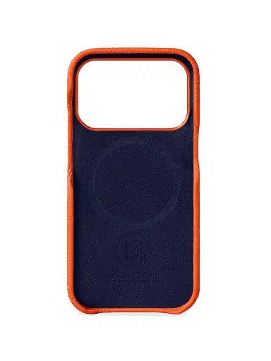 MAISON de SABRÉ Leather Phone Case (iPhone 17 Pro) - Manhattan Orange | Thumbnail 4