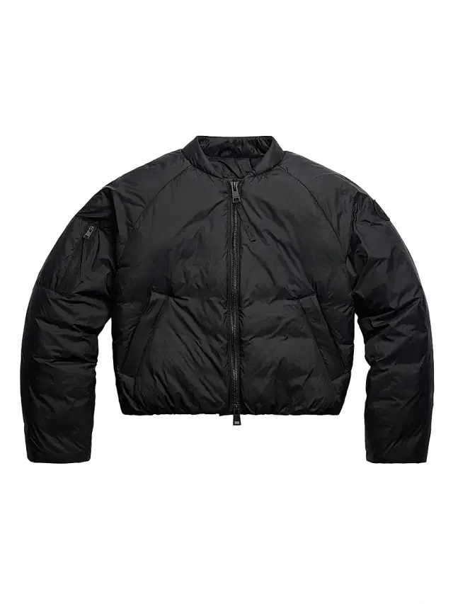 Women's Elba Puffer Bomber Jacket - Black Noir