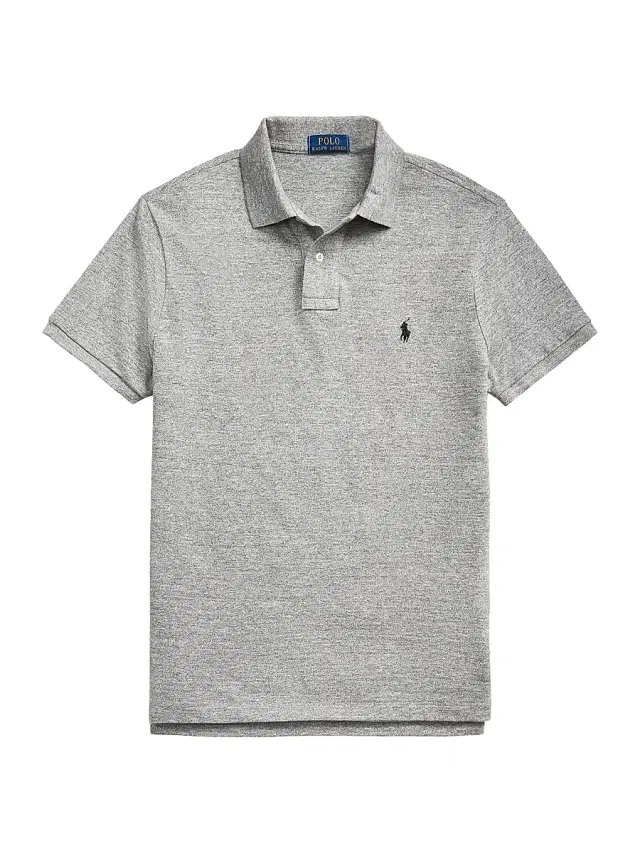 Polo Ralph Lauren Men's Logo Cotton Slim-Fit Polo Shirt - Canterbury Heather