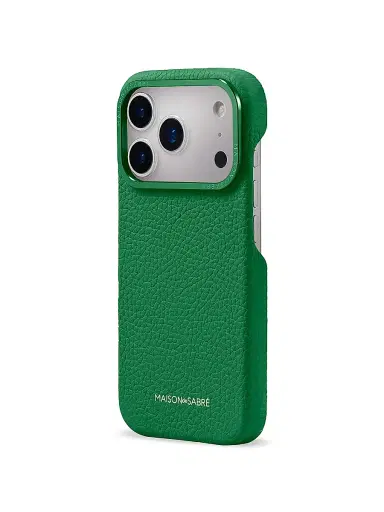 MAISON de SABRÉ Leather Phone Case (iPhone 17 Pro Max) - Emerald Green | Thumbnail 2 MAISON de SABRÉ Leather Phone Case (iPhone 17 Pro Max) - Emerald Green | Thumbnail 2