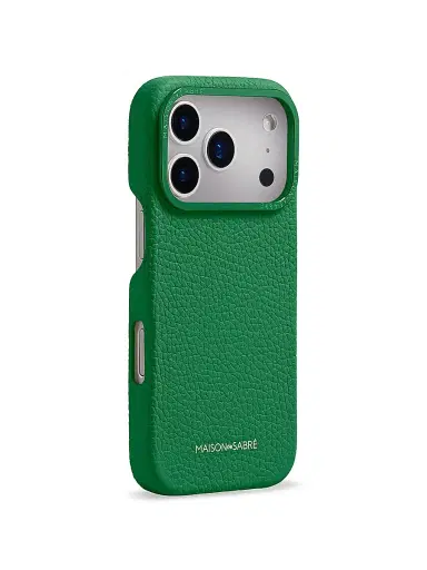 MAISON de SABRÉ Leather Phone Case (iPhone 17 Pro Max) - Emerald Green | Thumbnail 3 MAISON de SABRÉ Leather Phone Case (iPhone 17 Pro Max) - Emerald Green | Thumbnail 3