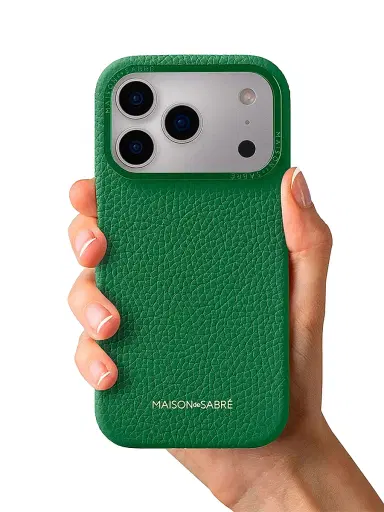 MAISON de SABRÉ Leather Phone Case (iPhone 17 Pro Max) - Emerald Green | Thumbnail 5 MAISON de SABRÉ Leather Phone Case (iPhone 17 Pro Max) - Emerald Green | Thumbnail 5
