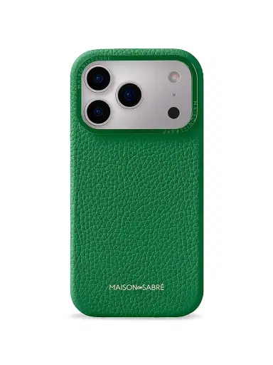 MAISON de SABRÉ Leather Phone Case (iPhone 17 Pro Max) - Emerald Green | Thumbnail 1 MAISON de SABRÉ Leather Phone Case (iPhone 17 Pro Max) - Emerald Green | Thumbnail 1