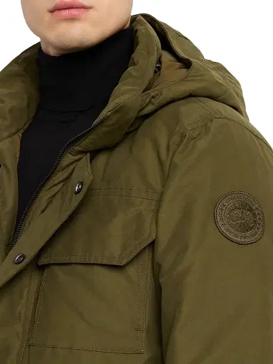 Canada Goose Men's Maitland Cotton Down-Filled Parka - Military Green - Size Large | Thumbnail 5