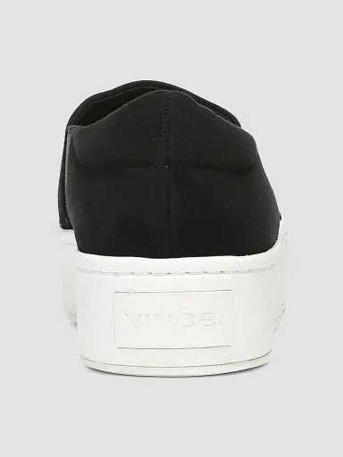 Vince Women's Warren Slip-On Platform Suede Sneakers - Black - Size 13 | Thumbnail 3