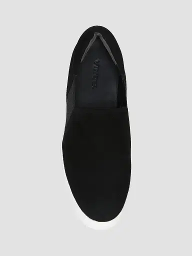 Vince Women's Warren Slip-On Platform Suede Sneakers - Black - Size 13 | Thumbnail 4