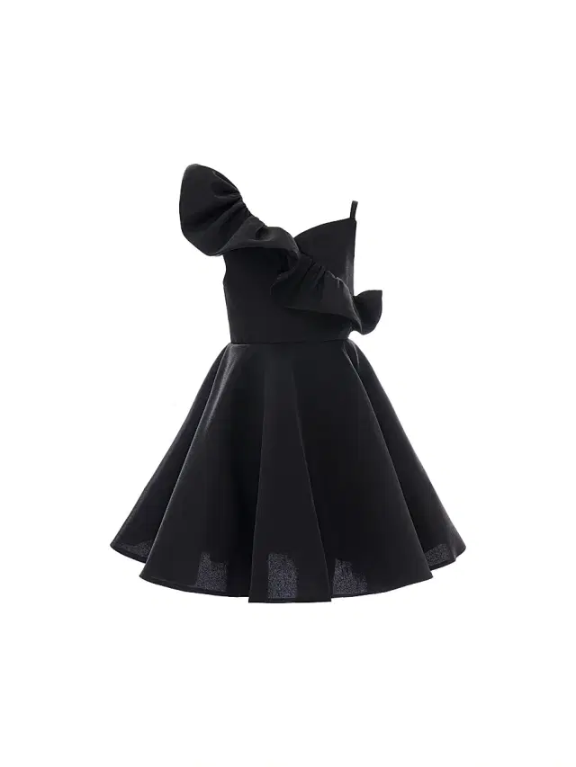 Little Girl's & Girl's Riviera Dress - Black