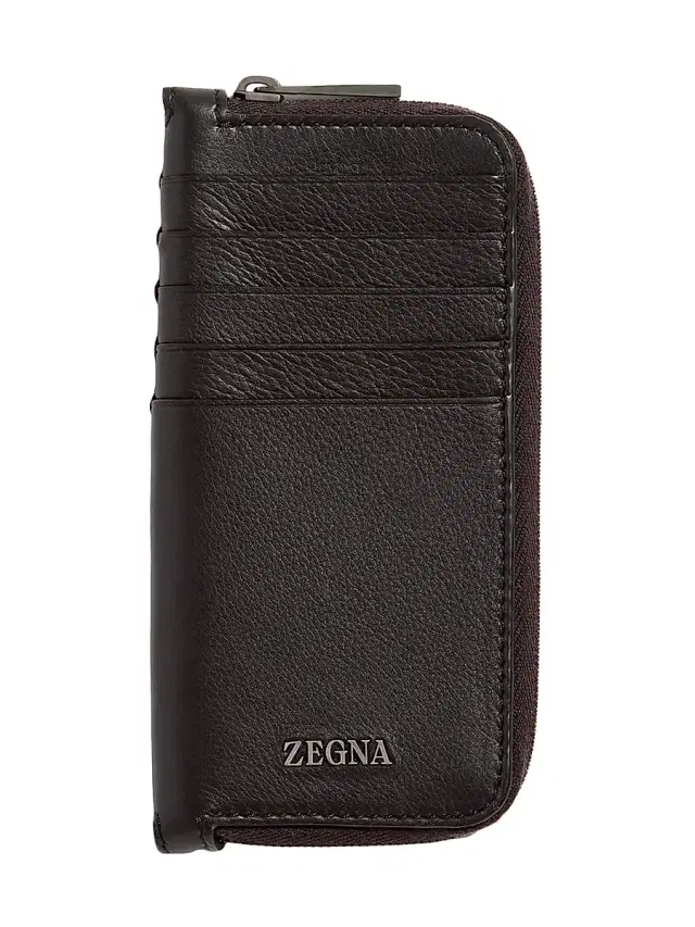 ZEGNA Men's Secondskin Wallet - Dark Brown