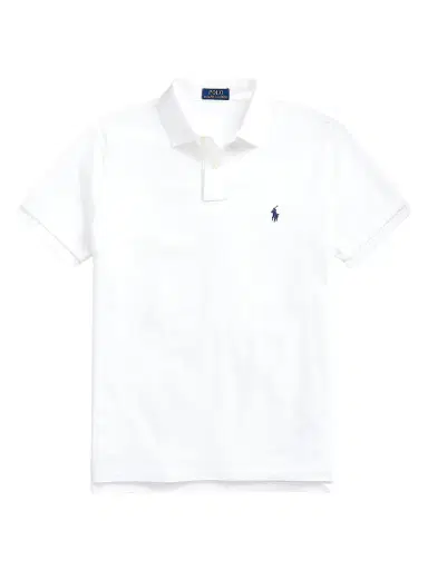 Polo Ralph Lauren Men's Logo Cotton Slim-Fit Polo Shirt - White - Size XXL | Thumbnail 1 Polo Ralph Lauren Men's Logo Cotton Slim-Fit Polo Shirt - White - Size XXL | Thumbnail 1