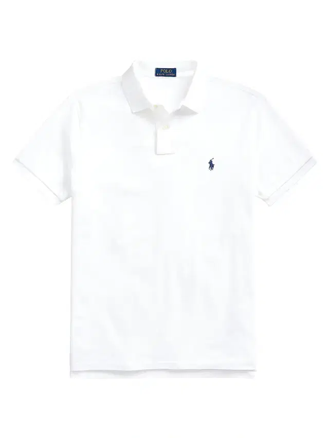 Polo Ralph Lauren Men's Logo Cotton Slim-Fit Polo Shirt - White