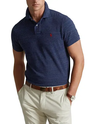 Polo Ralph Lauren Men's Logo Cotton Slim-Fit Polo Shirt - Classic Royal - Size XXL | Thumbnail 3