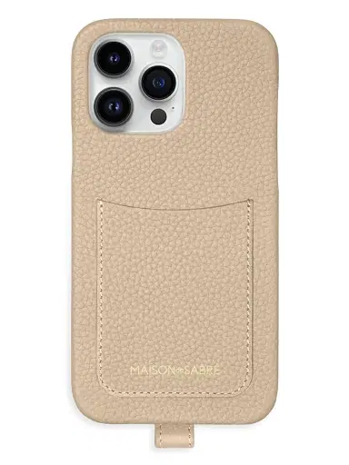 MAISON de SABRÉ Sling Phone Case (iPhone 14 Pro Max) - Saharan Beige | Thumbnail 2