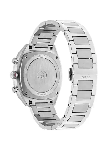 Gucci Men's Interlocking G Stainless Steel Chronograph Watch/41MM - Blue Steel Black | Thumbnail 3