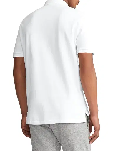 Polo Ralph Lauren Men's Mesh Classic-Fit Polo Shirt - White - Size XXL | Thumbnail 4