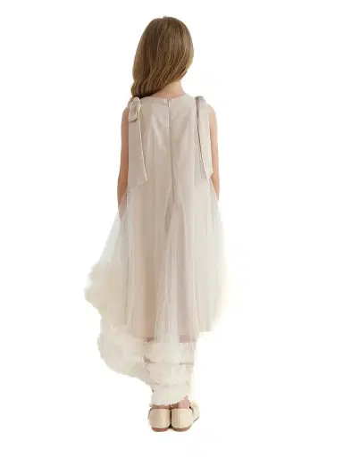 Tulleen Little Girl's & Girl's Violeta Dress - Cream | Thumbnail 4