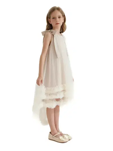 Tulleen Little Girl's & Girl's Violeta Dress - Cream | Thumbnail 5