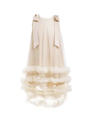Tulleen Little Girl's & Girl's Violeta Dress - Cream | Thumbnail 1