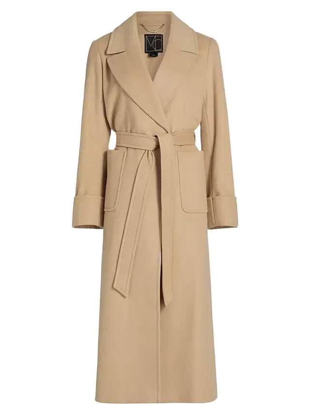 Mercer Collective Women's Belted Wool-Blend Coat - Camel