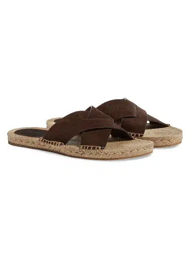 Zegna Men's Suede Espadrille Sandals | Thumbnail 2 Zegna Men's Suede Espadrille Sandals | Thumbnail 2