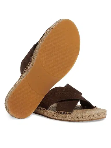 Zegna Men's Suede Espadrille Sandals | Thumbnail 3 Zegna Men's Suede Espadrille Sandals | Thumbnail 3