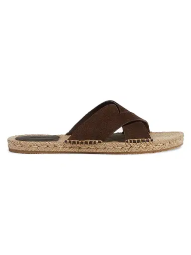 Zegna Men's Suede Espadrille Sandals | Thumbnail 1 Zegna Men's Suede Espadrille Sandals | Thumbnail 1